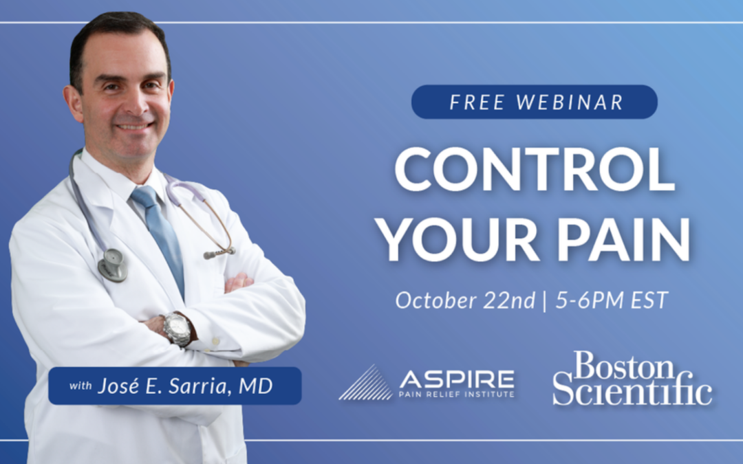 Join us for a Free Control Your Pain Event with Aspire Pain Relief Institute and Boston Scientific